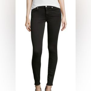 7 For All Mankind Gwenevere Black Skinny Jeans
